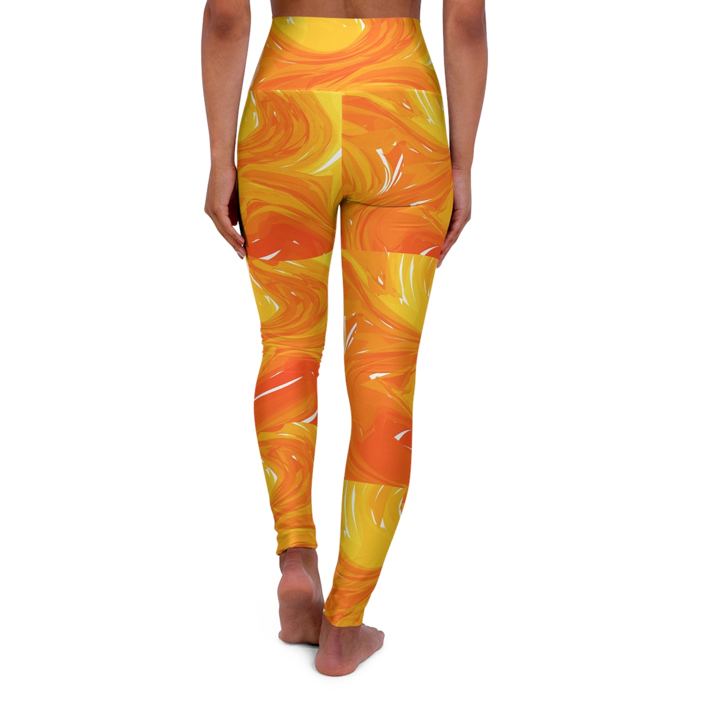 High Waisted Yoga Leggings (AOP)