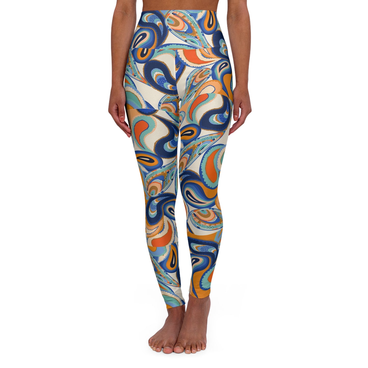 High Waisted Yoga Leggings (AOP)