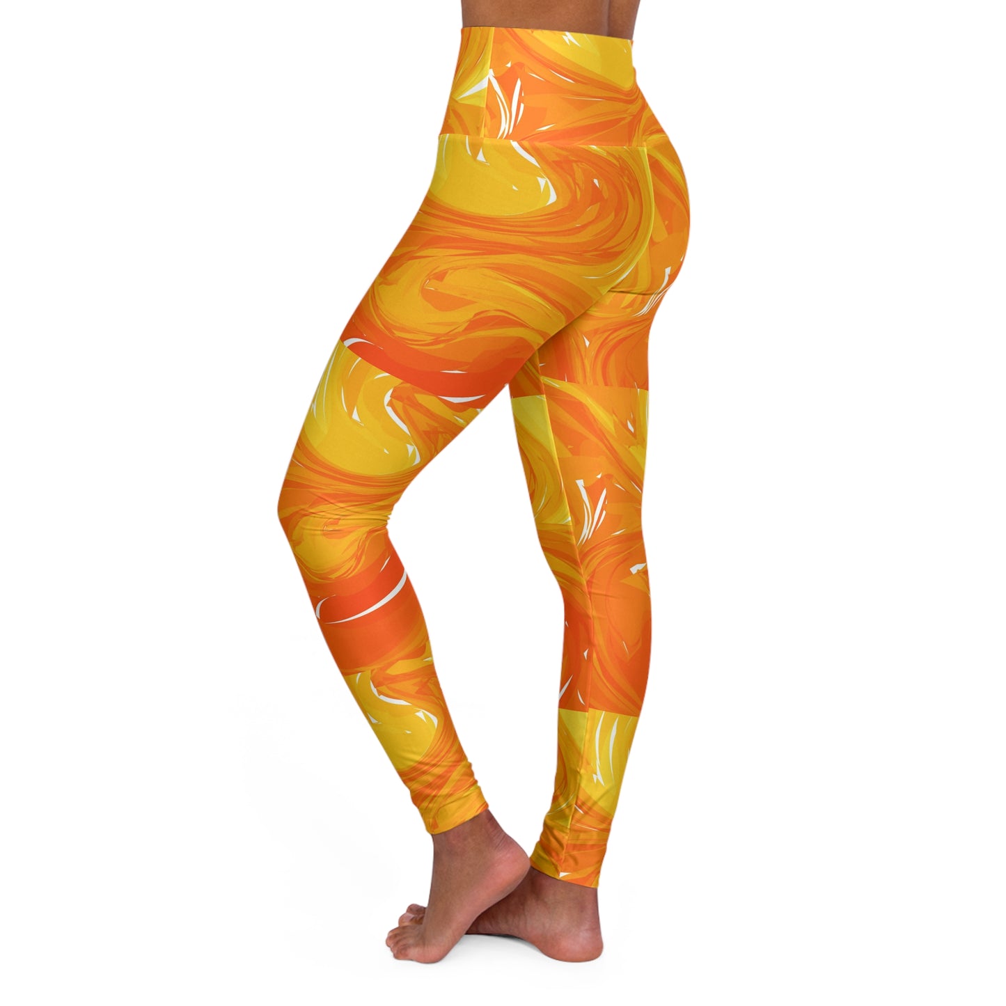 High Waisted Yoga Leggings (AOP)