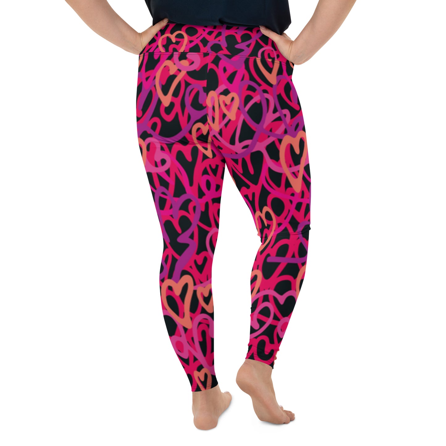 All-Over Print Plus Size Leggings