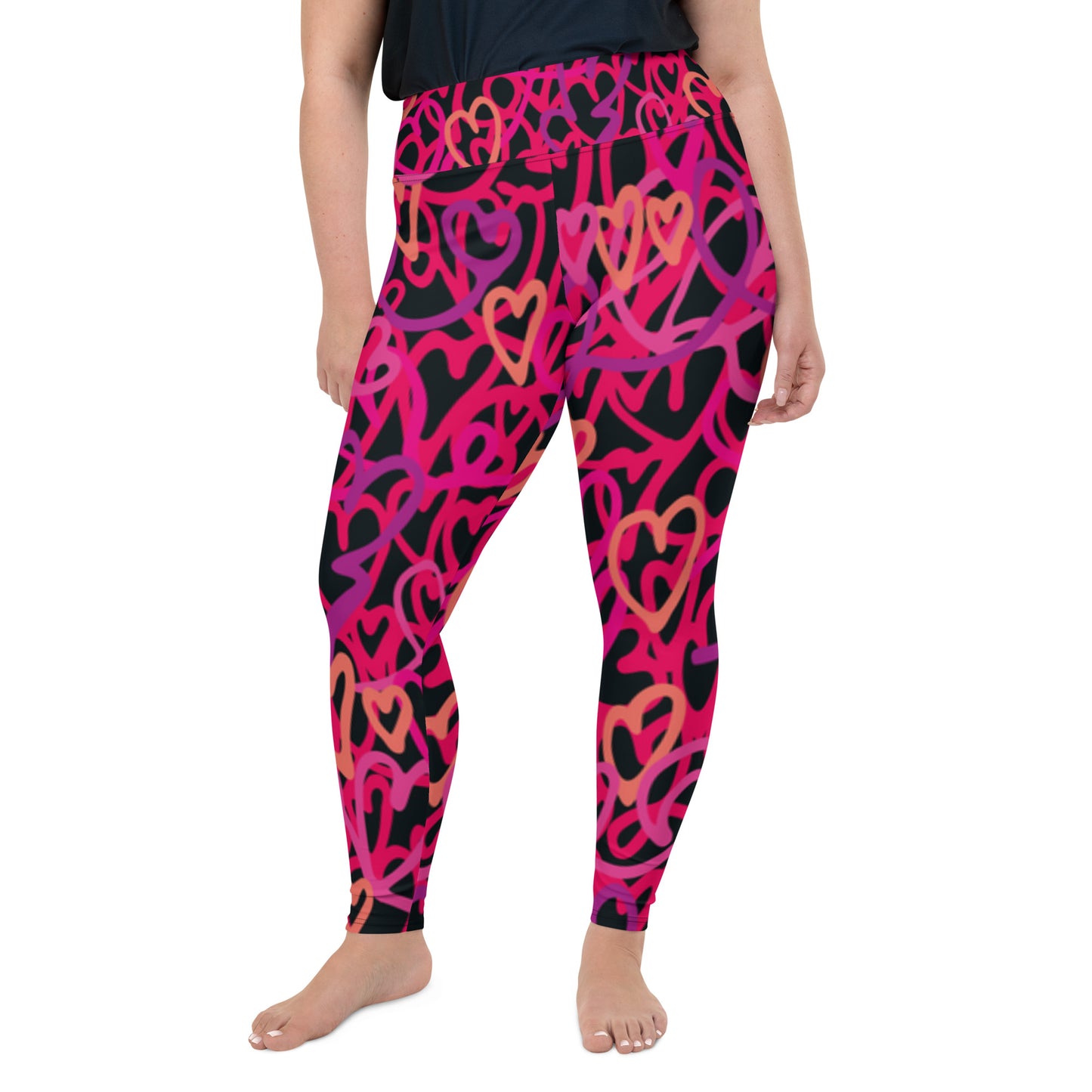 All-Over Print Plus Size Leggings