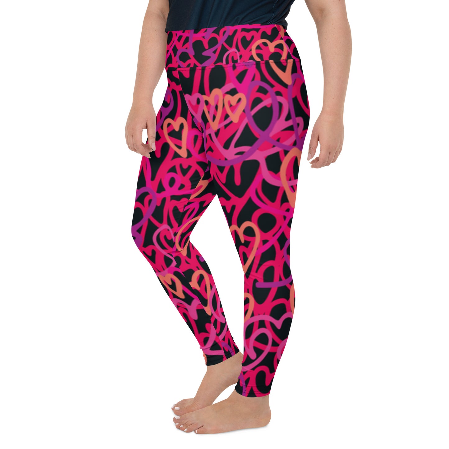 All-Over Print Plus Size Leggings