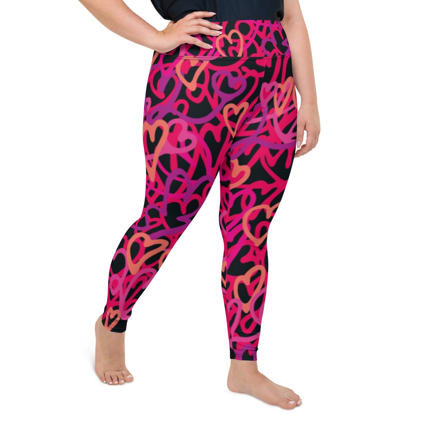 All-Over Print Plus Size Leggings