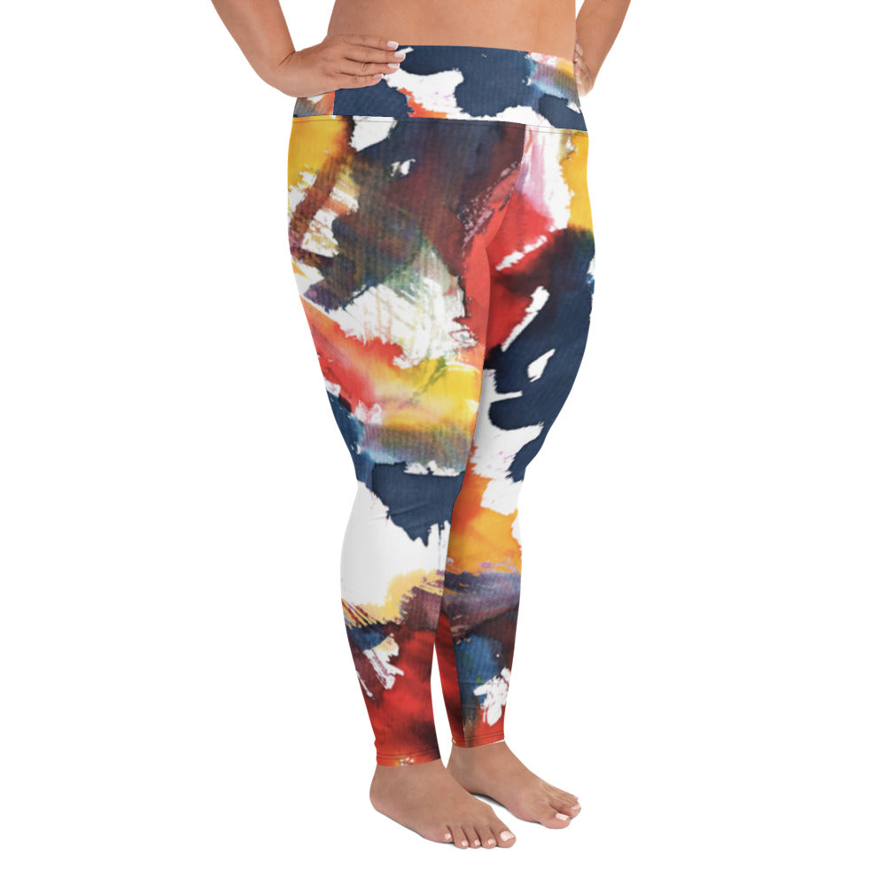 All-Over Print Plus Size Leggings