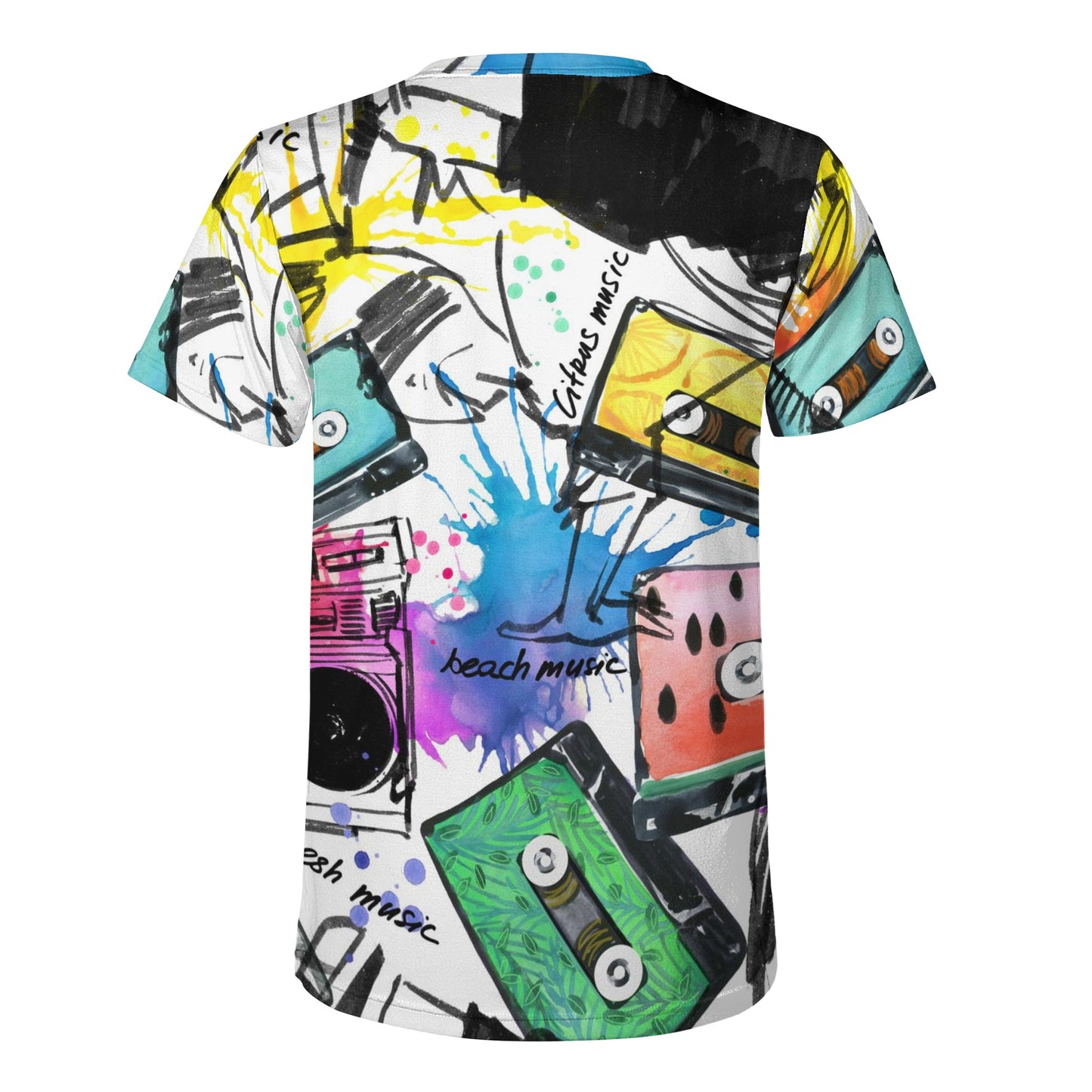 New Mens All Over Print T-shirt